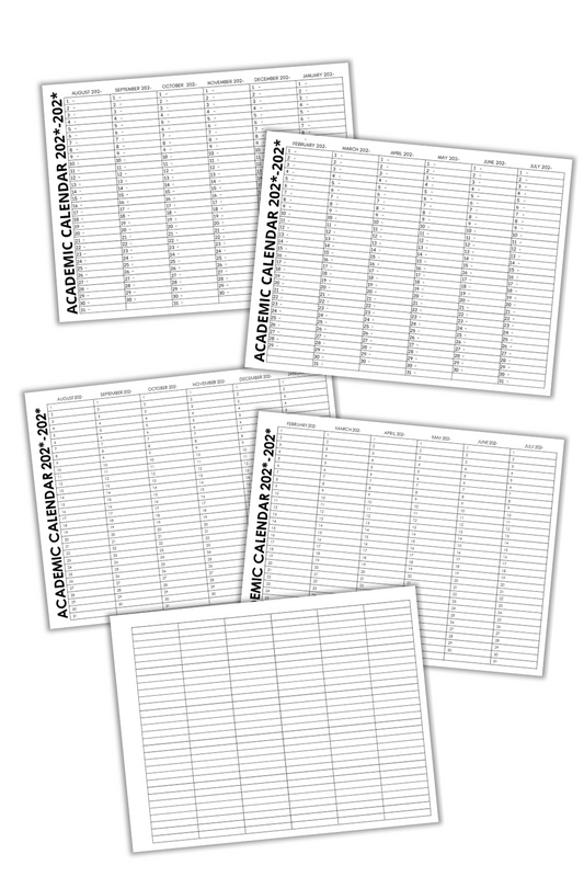 Academic Calendar Template