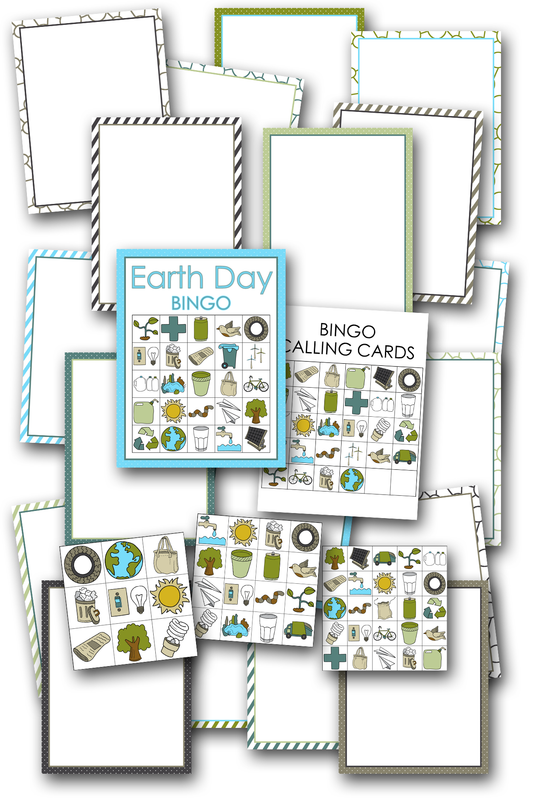 Simply Love PLR Earth Day Bingo Template Set