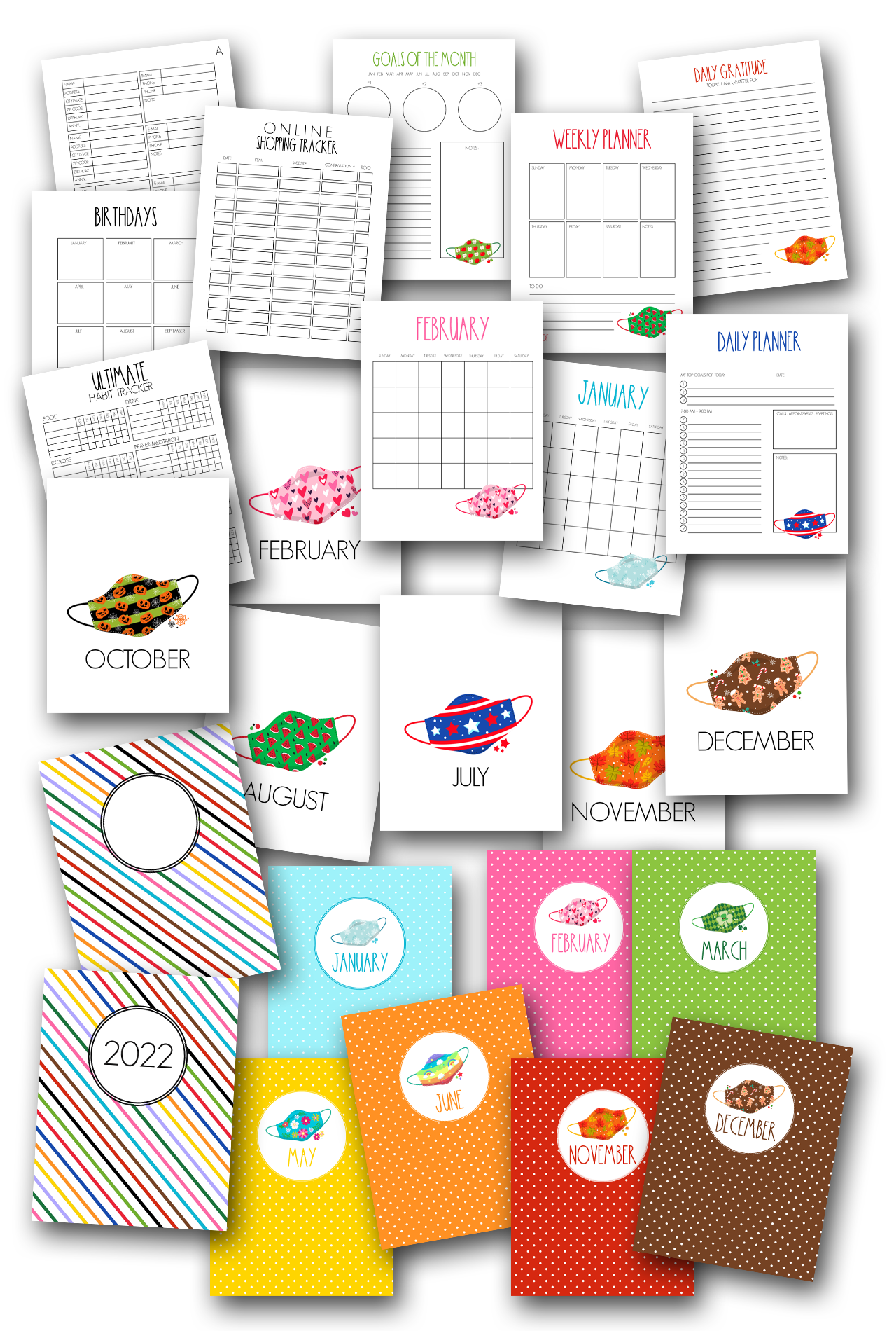 Year of the Mask Home Organization Planner Journal