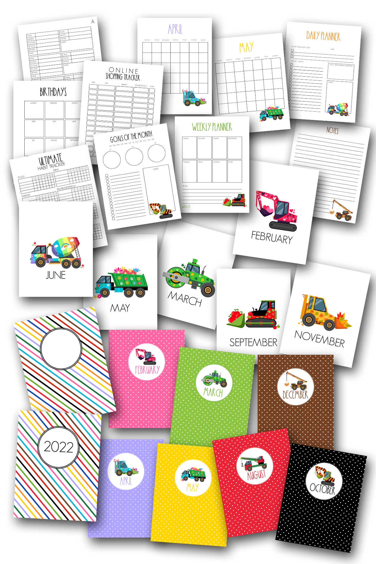 Year of the Truck Home Organization Planner Journal