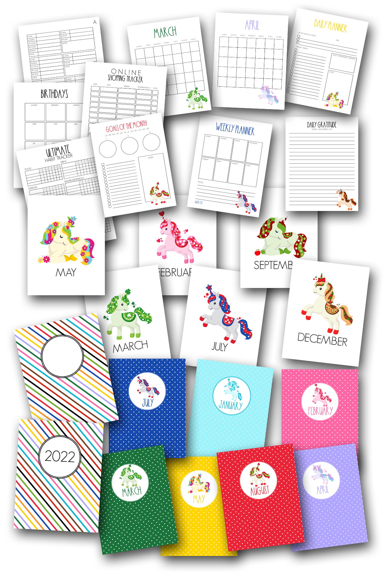 Year of the Unicorn Home Organization Planner Journal