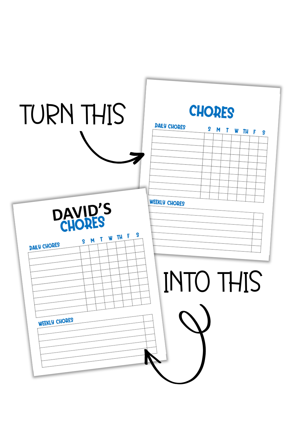 PDF Chore Chart Template