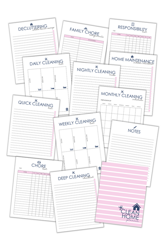 Simply Love PLR Clean Home Planner