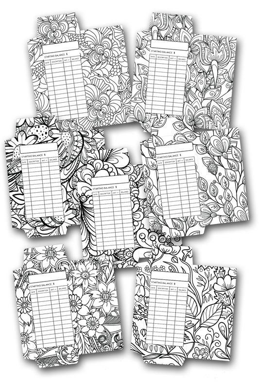 Simply Love PLR Coloring Design Cash Envelopes