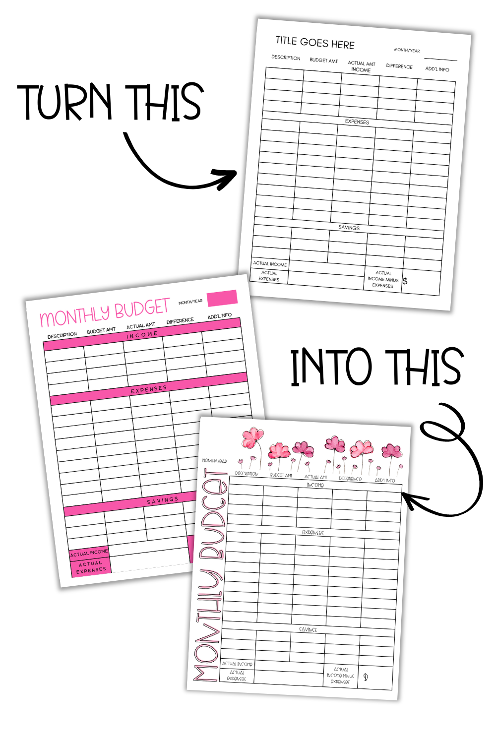 MONTHLY BUDGET TEMPLATE – Simply Love PLR