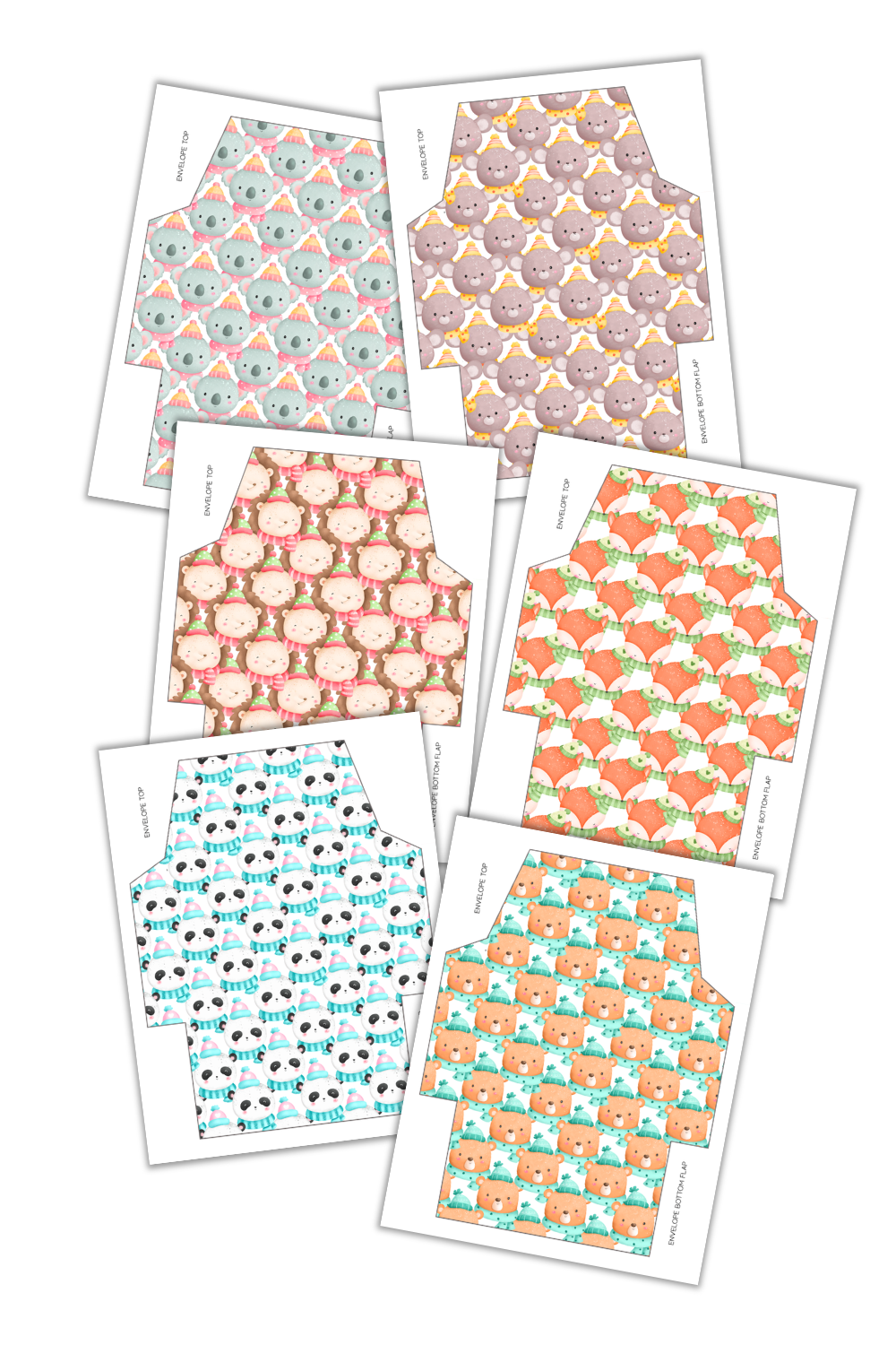 Simply Love PLR Winter Animal Envelopes