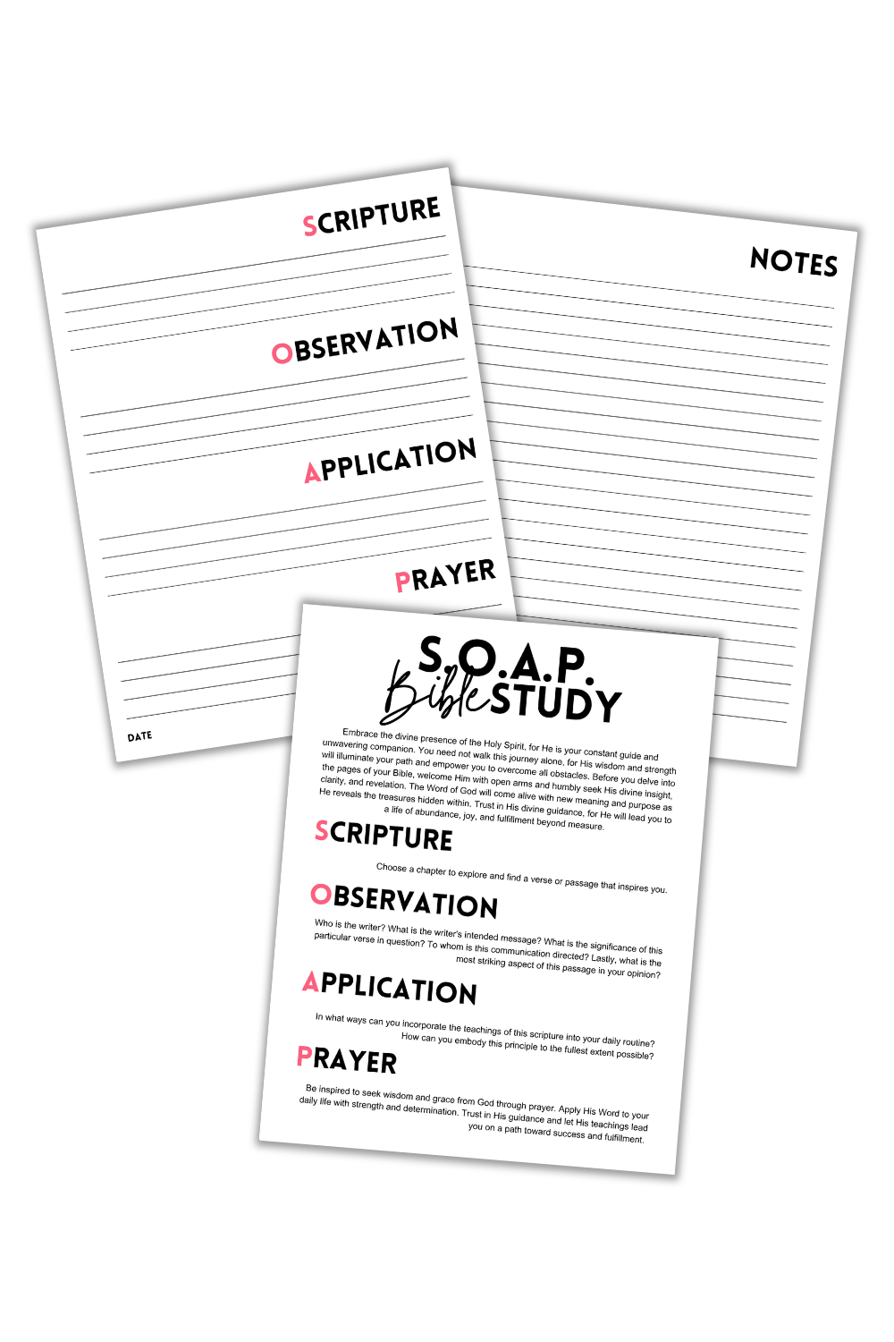 Bible Note Format Bible Study Notes Template