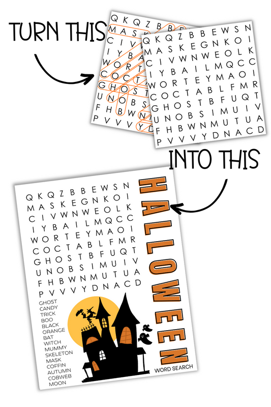 Halloween Word Search Templates