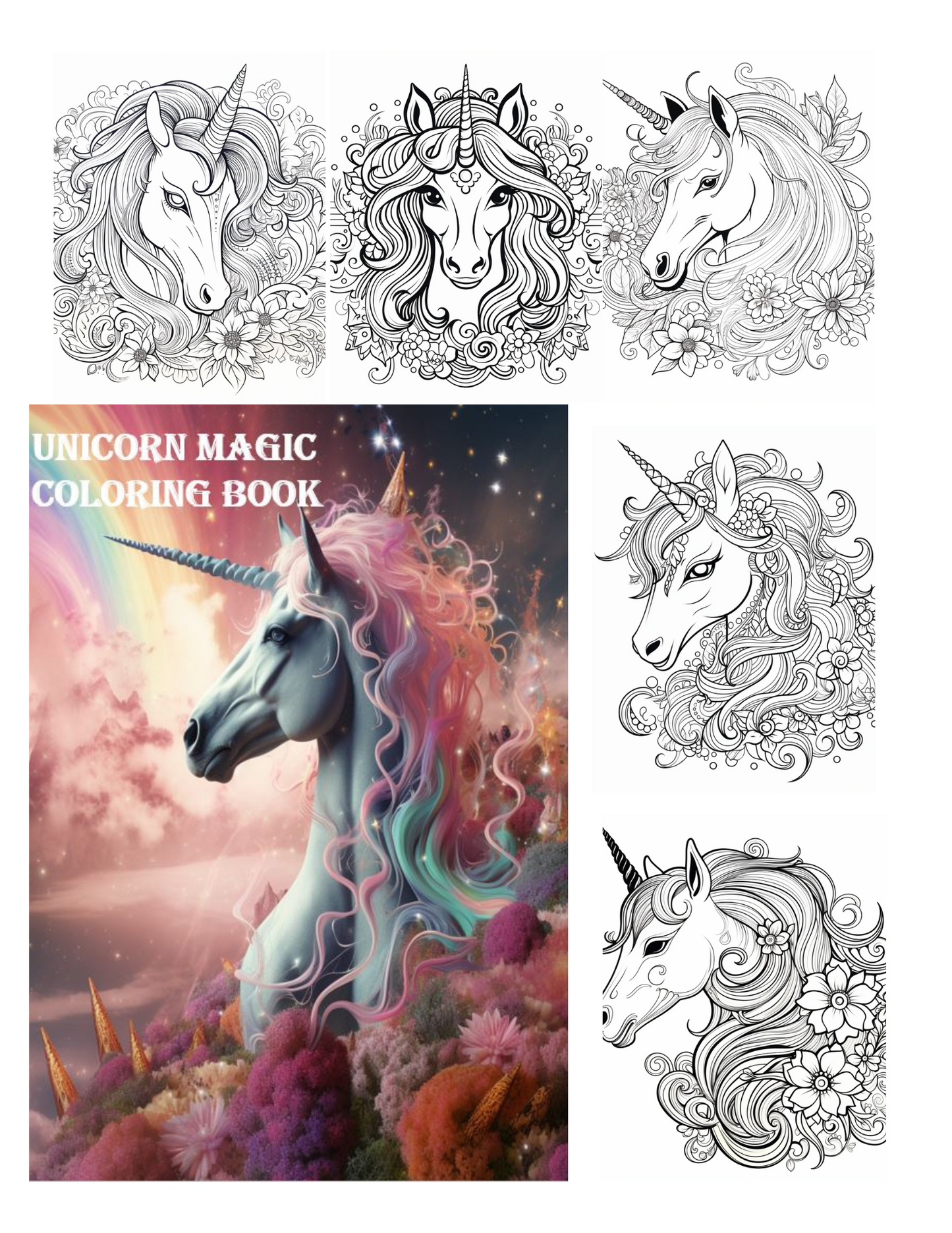 UNICORN MAGIC COLORING BOOK