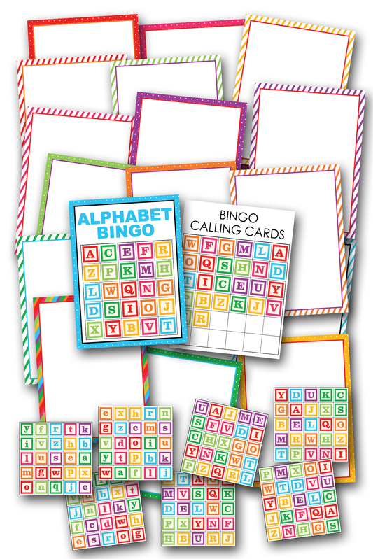 Alphabet Block Bingo Template
