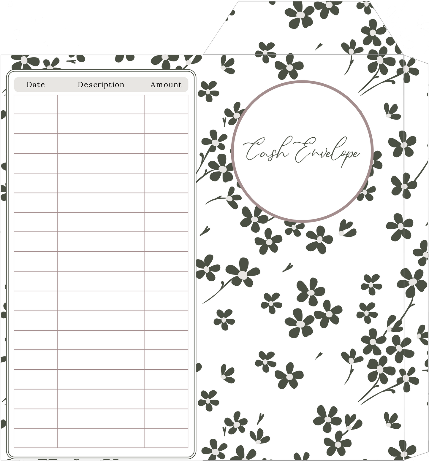 FLORAL CASH ENVELOPES - SET OF 10