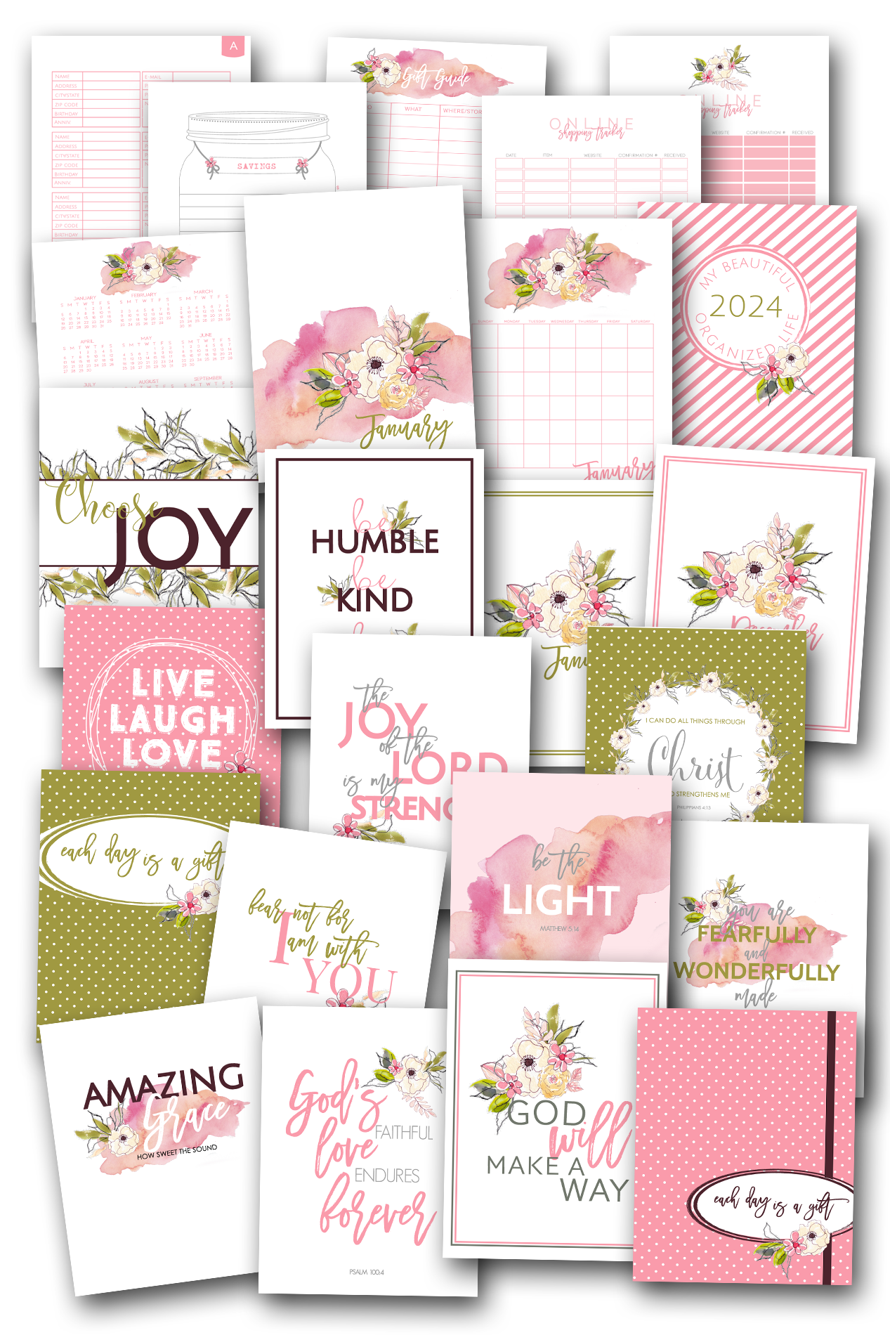Simply Love PLR Each Day is a Gift Planner Home Organization Planner