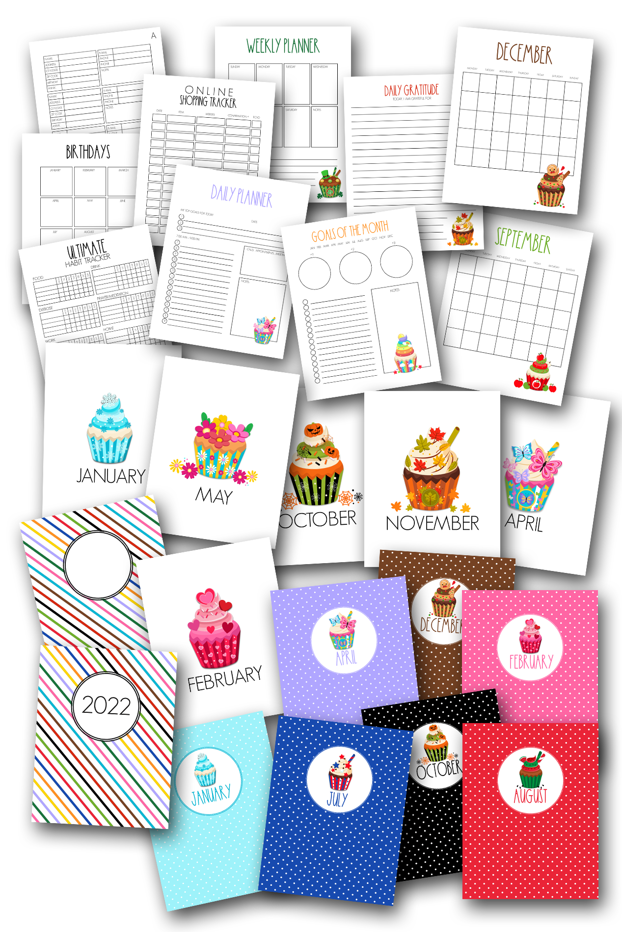Year of the Cupcake Home Organization Planner Journal