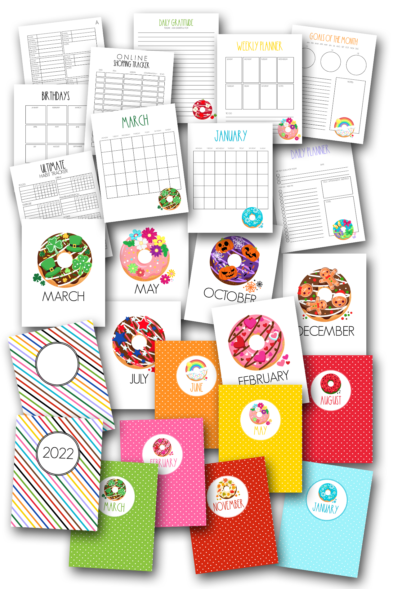 Year of the Donut Home Organization Planner Journal