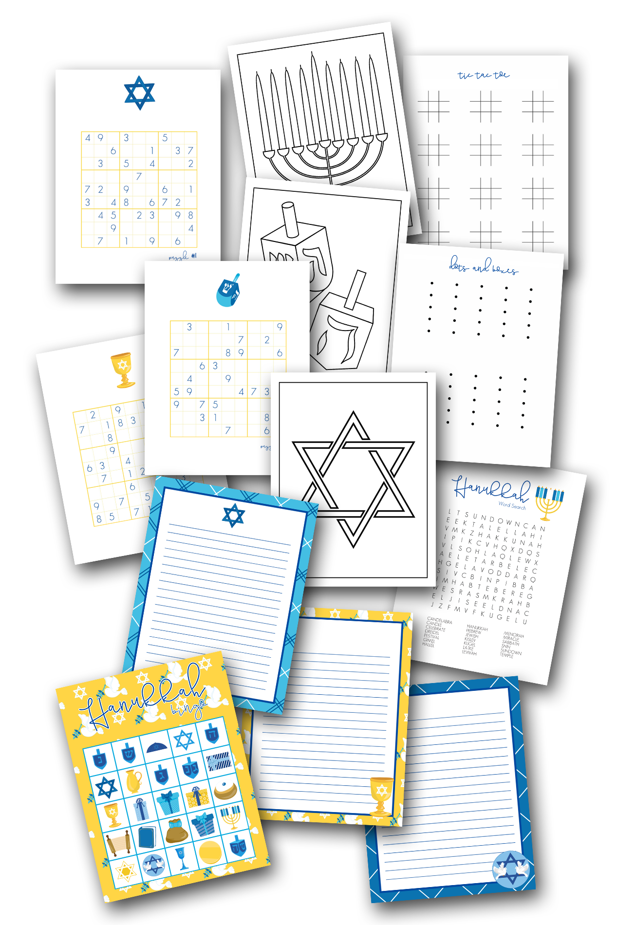 Simply Love PLR Hanukkah Activity Set