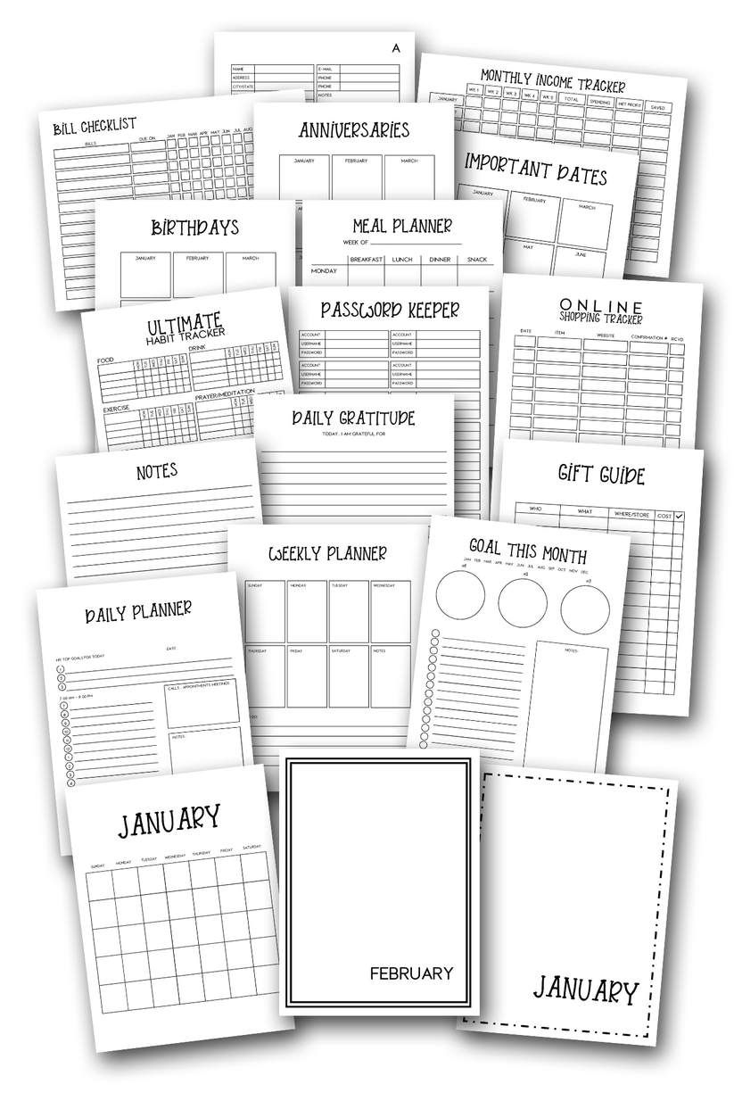 PLANNER TEMPLATES 93-Pages – Simply Love PLR