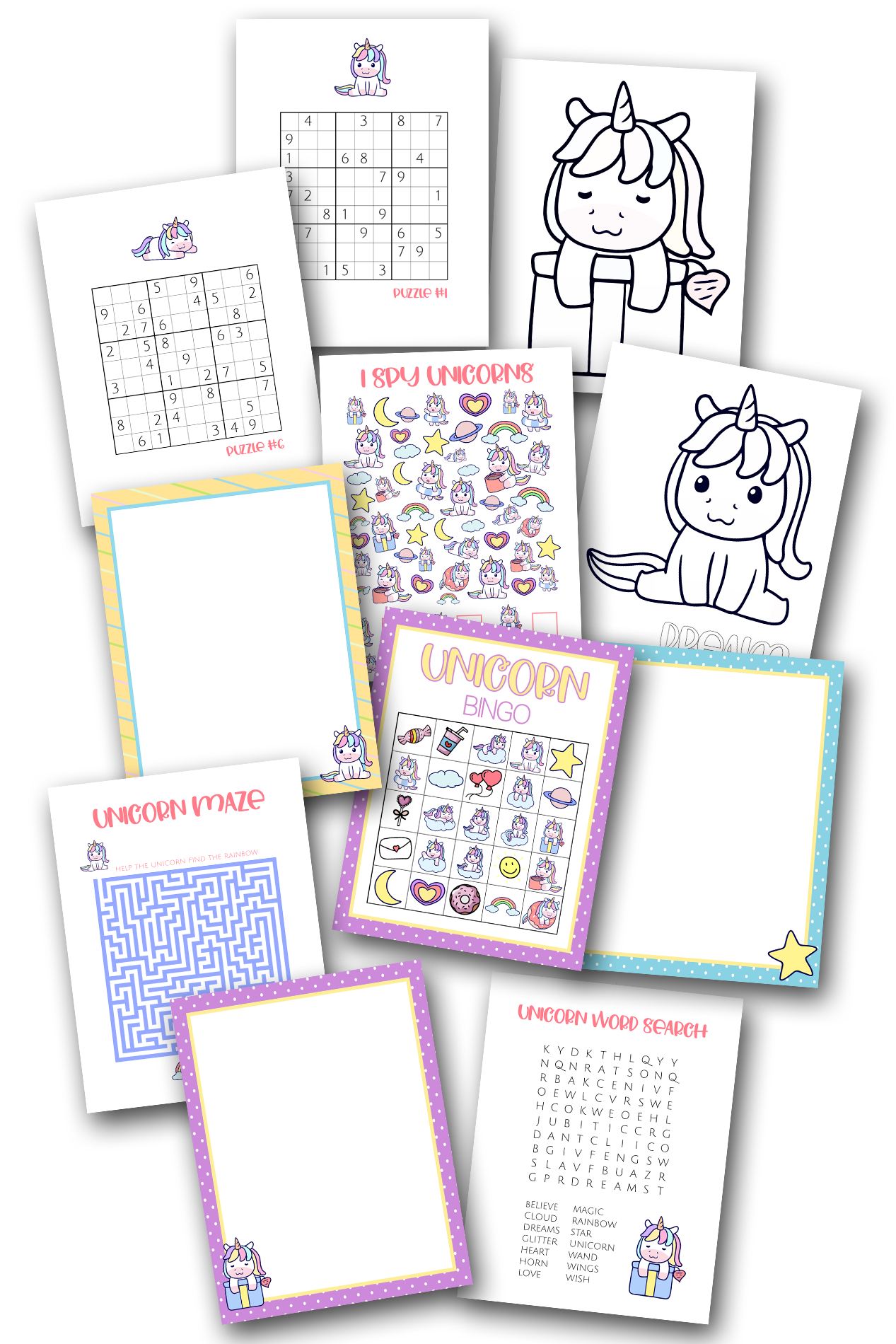 Simply Love PLR Unicorn Activity Set