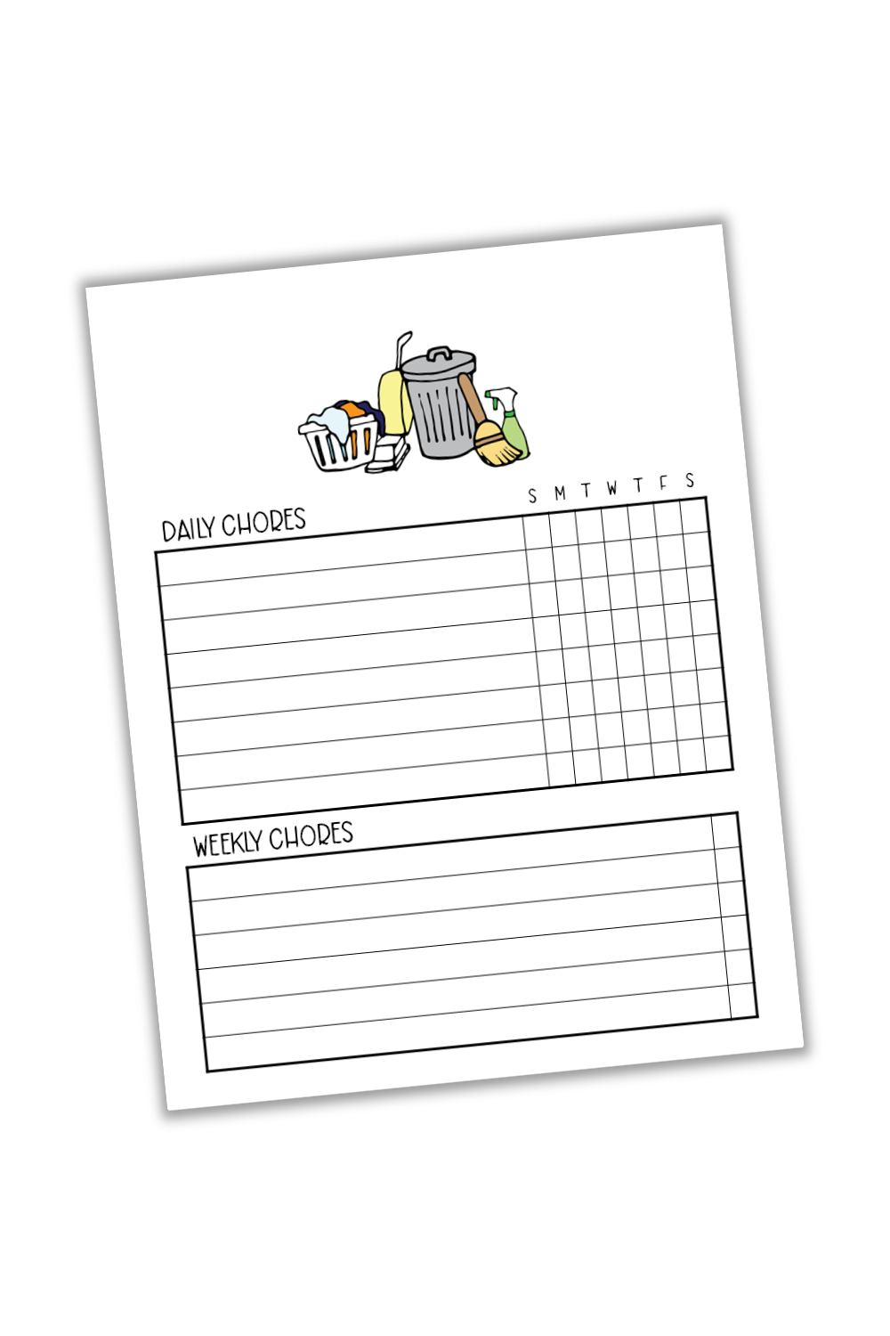 Chore Chart Template 