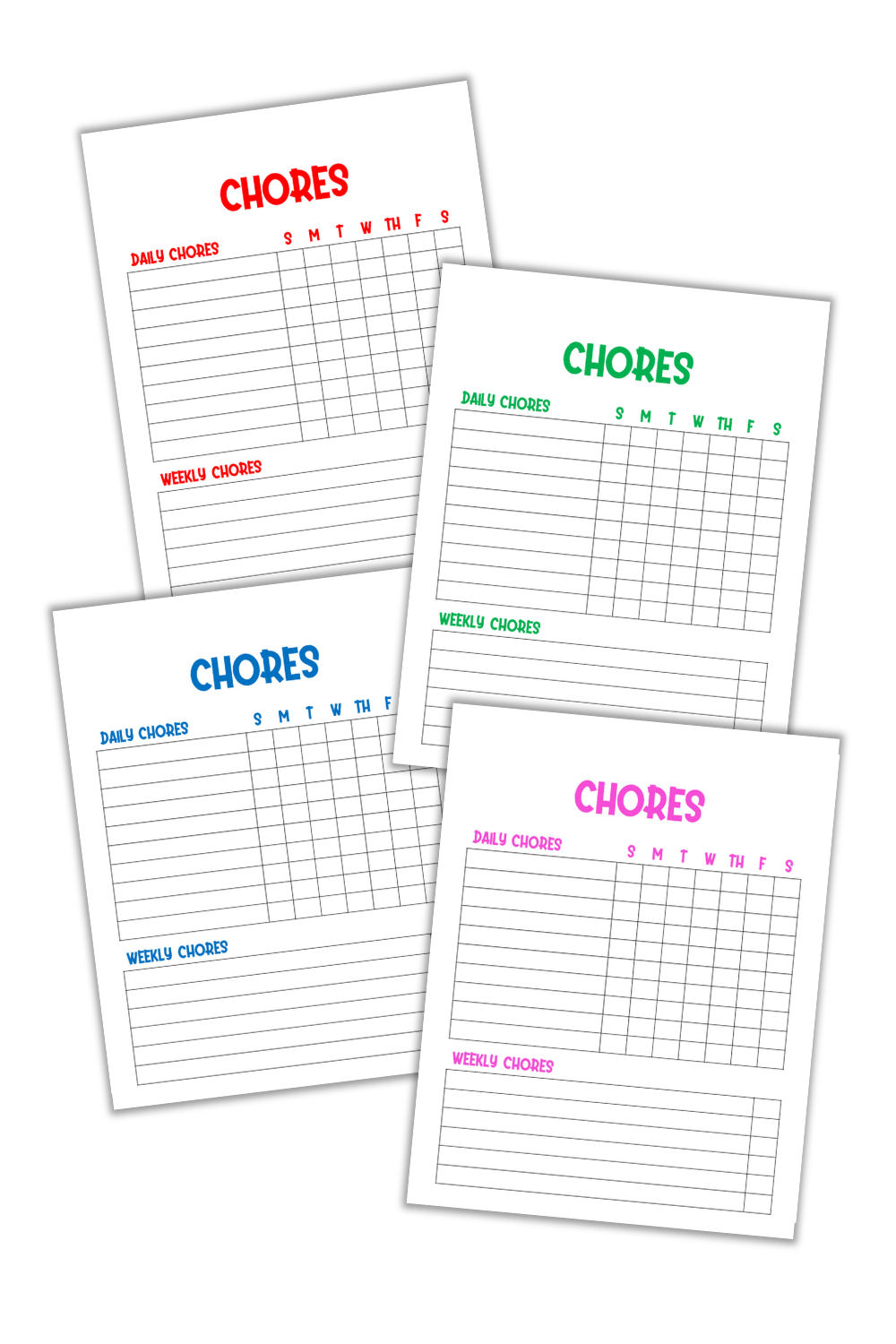 PDF Chore Chart Template