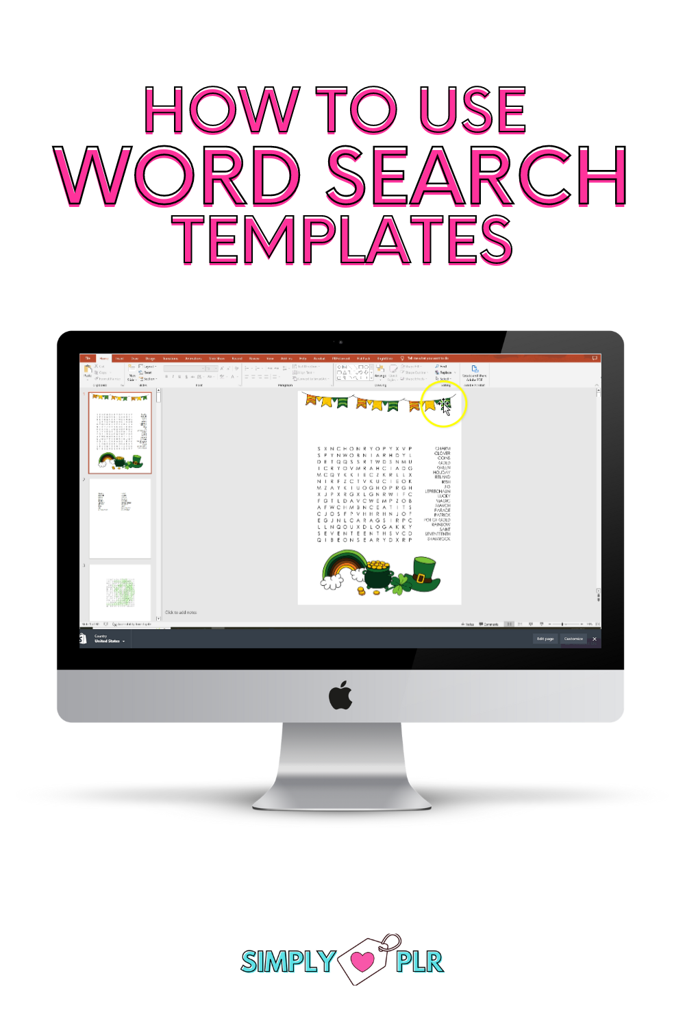 HOW TO USE WORD SEARCH TEMPLATES – Simply Love PLR