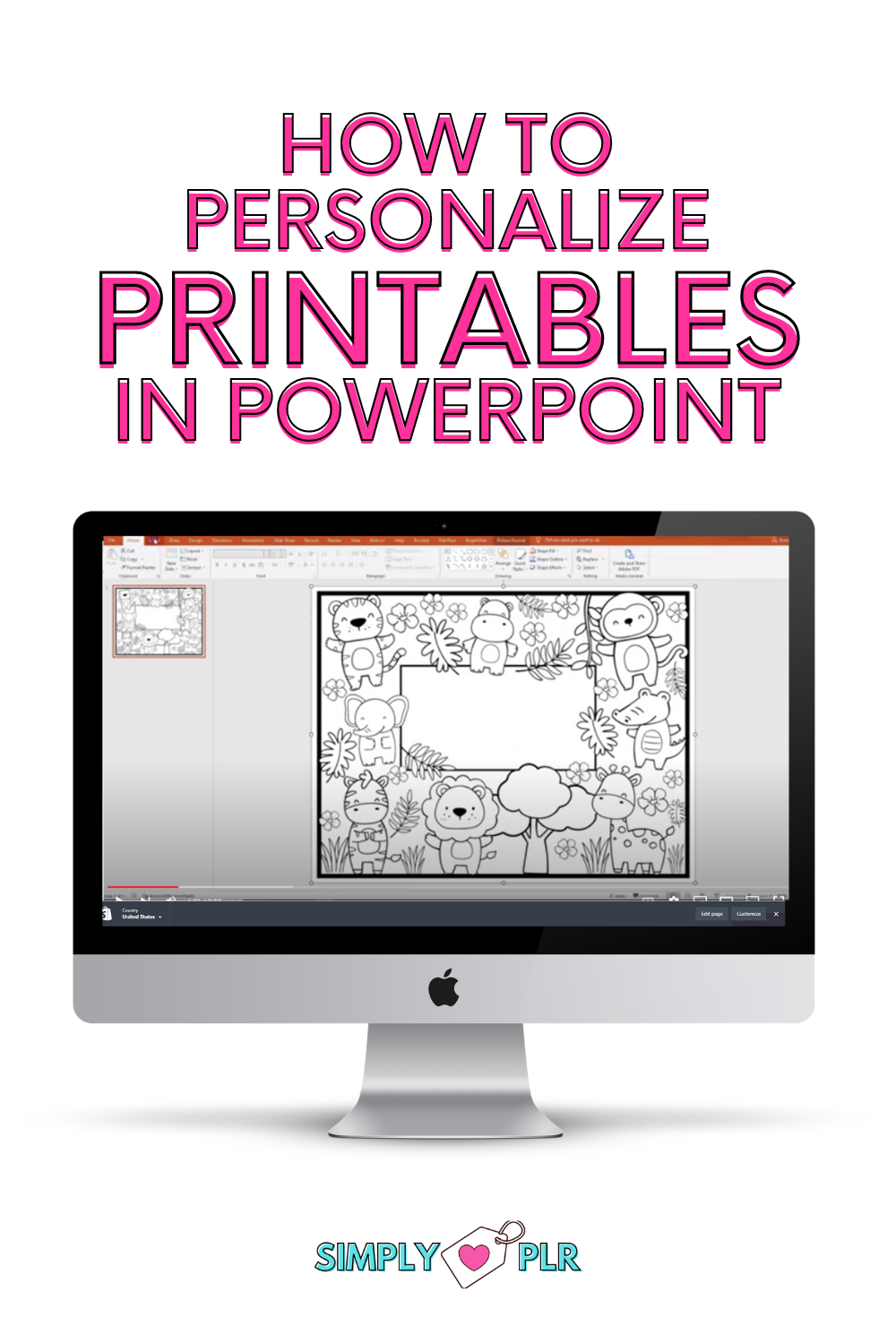 Simply Love PLR How to Personalize Printables With PowerPoint