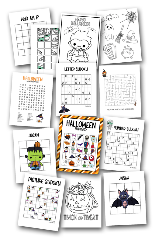 HALLOWEEN ACTIVITY SET 37-PAGES