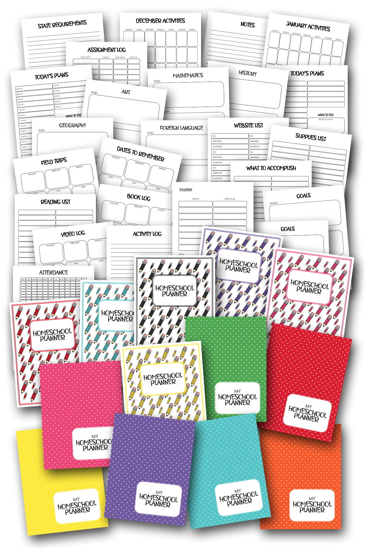 Simply Love PLR My Homeschool Planner