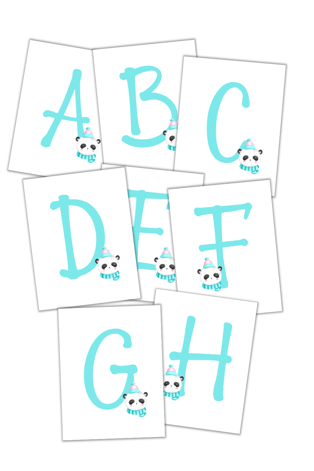 Simply Love PLR Monograms Winter Panda