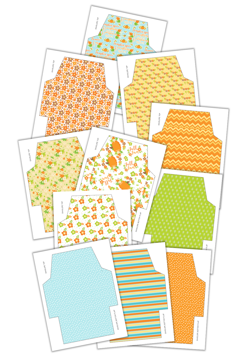 Simply Love PLR Fall Theme Envelopes