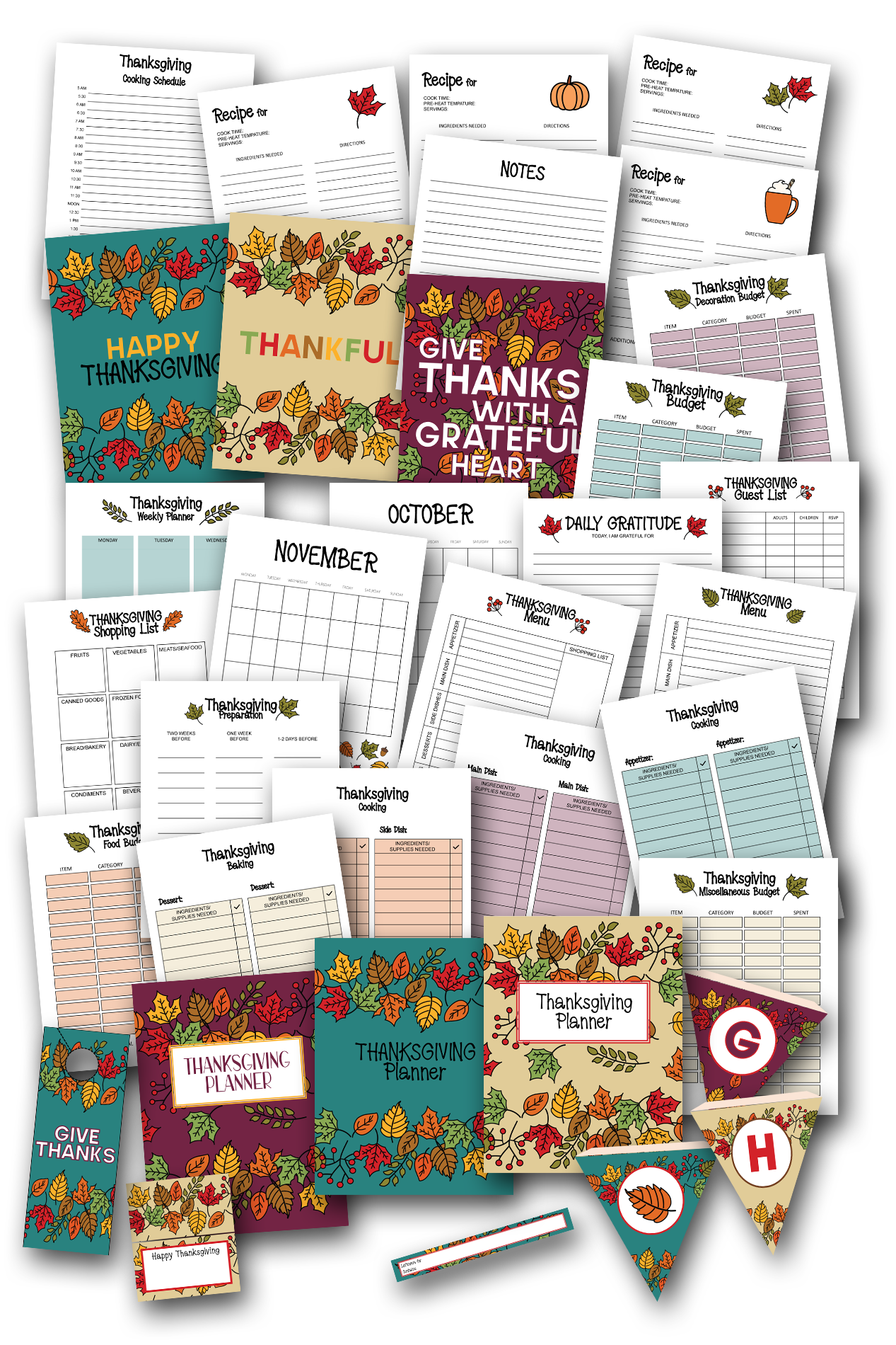 Thanksgiving Planner Simply Love PLR