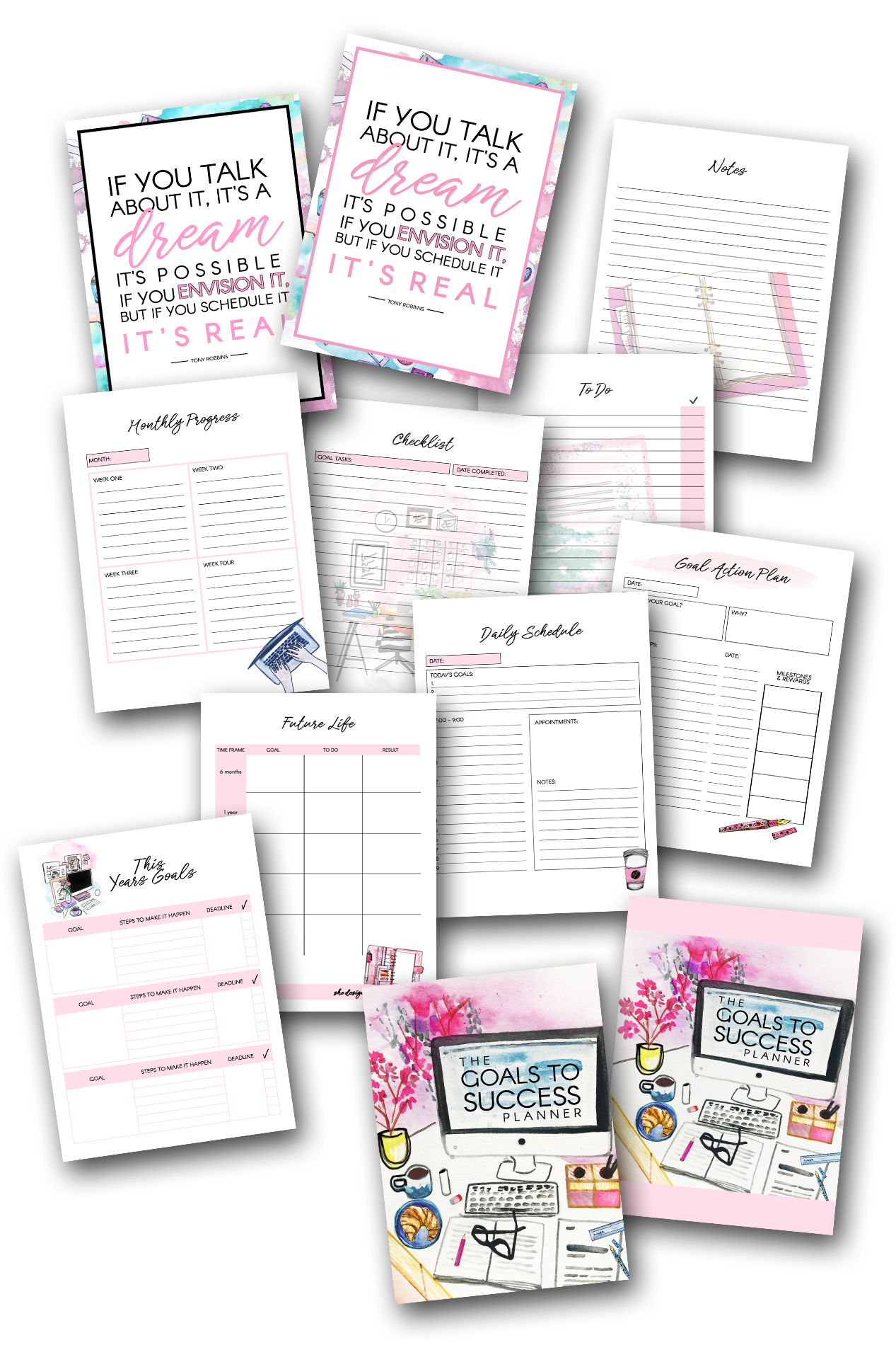 Simply Love PLR The Goals to Success Planner